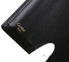 Authentic Cartier Pasha notebook cover Leather #8965