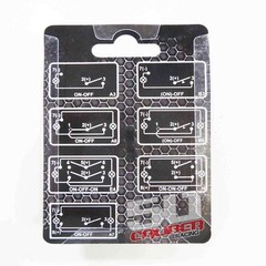 Custom Toggle Rocker Switch 45 Designs, 4 Colors – 12V 20A UTV Boat Truck Car