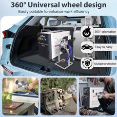 200W JPT Pulse Laser Cleaning Machine Wood Varnish Cleaning Double Pendulum US