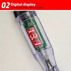 Digital Electric Circuit Tester Voltage Test Pen Probe Volt Test For Truck USA