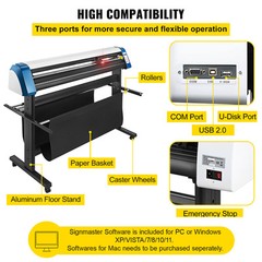 VEVOR 53in Vinyl Cutter Plotter Machine Sign Cutting Optical Eye Signmaster DIY