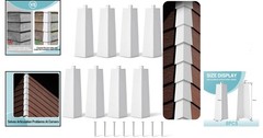 Elegant 8 Inch White Aluminum Siding Corner Caps – Easy Installation Included