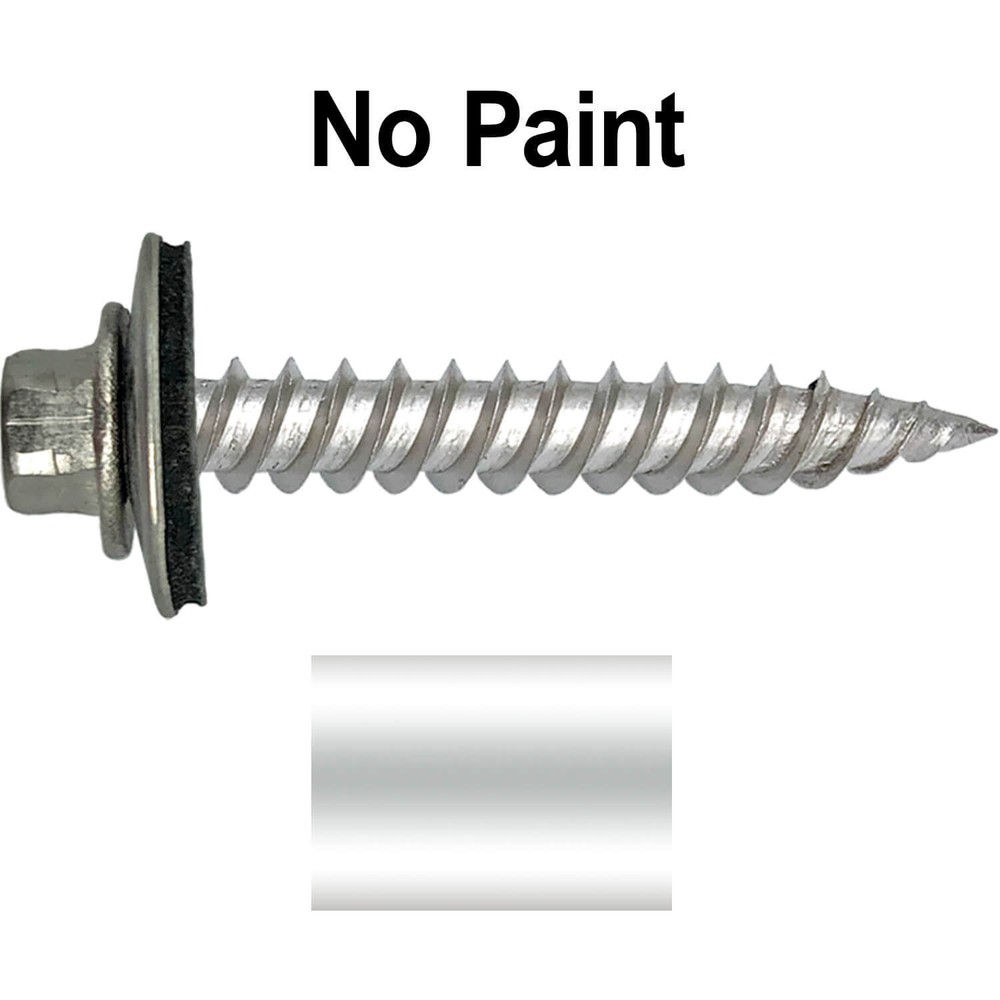 12 x 1-1/2″ Stainless Steel metal roofing screws (250 Count)