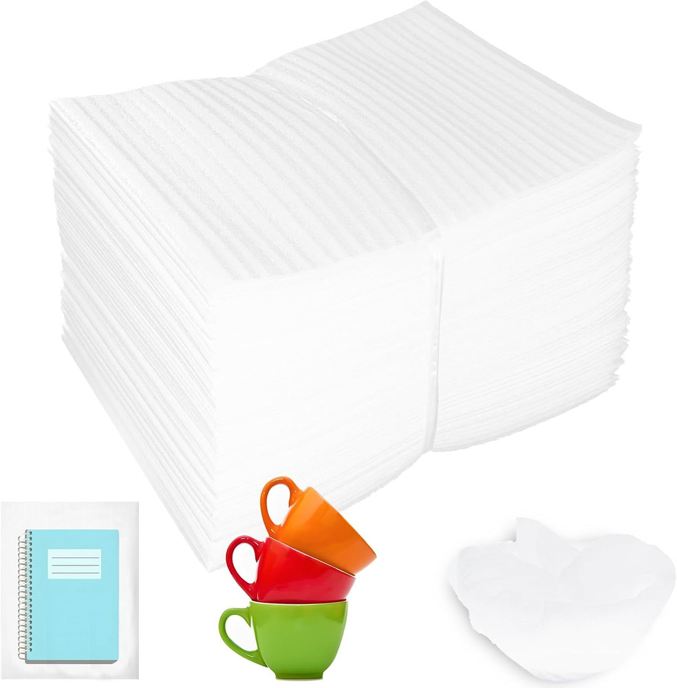 50 Pack 6”X8” Cushion Foam Pouches, Moving Supplies for Dishes, Packing Foam