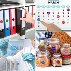 Dot Sticker 2100 Pcs, 3/4″ Blank Garage Sale Price Stickers, Circle Sticker‘s, C