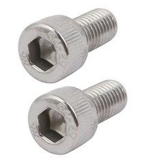 M10x20mm 304 Stainless Steel Left Hand Thread Hex Socket Cap Screw Fastener 2pcs