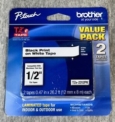 Brother P-touch, TZe-231 2Pk Tape -2 tapes 0.47in x 26.2 ft. each NEW