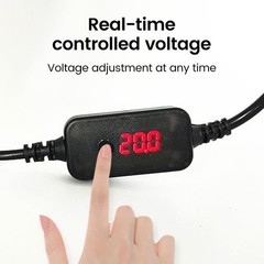 Type-C to DC Power Cable Adjustable Voltage 5V-20V Digital Display Router