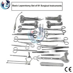 Basic Laparotomy Set of 81 Pcs Surgical Instruments