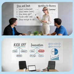 Large Whiteboard Sticker Roll Peel and Stick 17.7″ X 78″ Dry Erase White Board f