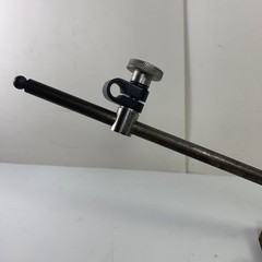 The L.S. STARRETT CO ATHOL, MASS. USA SURFACE GAGE w/ 9” Post & Snug