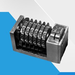 Rotary 6 Digit Numbering Machine 4X8 Backward Printing For Printer Letterpress