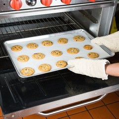 12 PACK Full Size Aluminum 18″ x 26″ Bun Sheet Baking Pan Wire in Rim Commercial