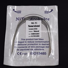 10 Pcs Dental Ortho Niti Thermal Activated Round Natural Arch Wire Form All U/L