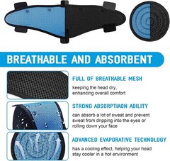 4pcs HardHat Top Pads & Sweatbands for Safety Helmet Washable/Reusable