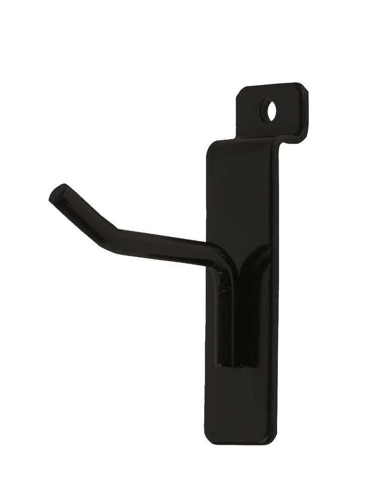 SSWBasics Slatwall Accessories: 2″ Black Slatwall Hooks, 25 Count – Premium