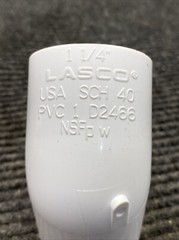 Lot of 4 Lasco SCH 40 1-1/4″ PVC 45° Elbow Slip x Slip