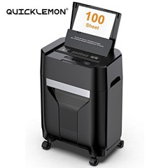 100-Sheet Auto Feed Paper Shredder 4.5 Gall Commercial Cross Cut for Home Office