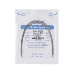 AZDENT Dental Ortho Ceramic Bracket Braces Roth MBT 0.022 018 / Arch Wire Round