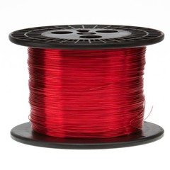 14 AWG Gauge Enameled Copper Magnet Wire 5.0 lbs 400′ Length 0.0655″ 155C Red