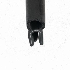 Trim Seal with Top Bulb – PVC Plastic Trim with EPDM Rubber Bulb Seal R