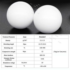PTFE Ball Dia 3mm-70mm High Precision F4-Ball Solid Bearing Balls Smooth Ball