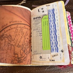 Book Lover Junk Journal Bookish Reader Vintage Softcover 3 Signatures Decorated