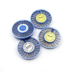 120pcs/kit Dental Screw Post Completed Kit Silver/Gold Plated Endo Conical Pins