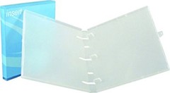 3 Ring Case View Case Binder with Overlay – 1.0 Inches (Clear) – 3 Pack