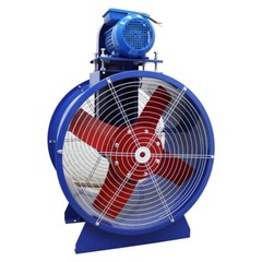 220V Axial Flow Fan 24in Spray Booth Paint Fumes Blower 1450rpm 1500W