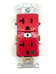 Box of 10 Leviton 8300-HR 20a 125v Heavy Duty Hospital Grade Duplex Receptacle