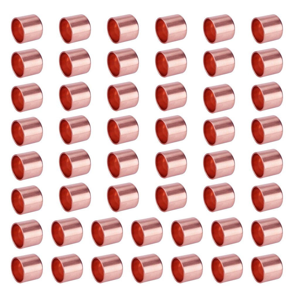 ROGVOC Plumbing Solder Copper Pipe End Cap – Plug, 50-Pcs 3/4 inch Heavy Duty