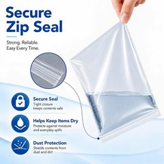 200 Pack Small Plastic Bags For Jewelry, Mini Baggies 4 Assorted Sizes. 2×3 3…