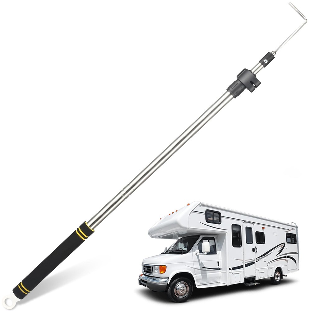 RV Awning Opener Puller Reach Rod, 38″ to 64″ Awning Pull Rod Tool for RV Can…