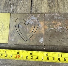 Vintage Complete A-Z Old English Engraving Font Plates Templates With Boxes