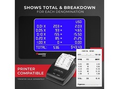 Cassida C300 Professional USD Coin Counter, Sorter and Wrapper/Roller, 300 coins