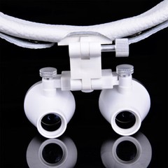 Dental 3.5X-R Surgical Binocular Loupes Headband Magnifier With 5W LED Headlight