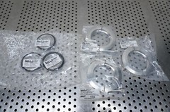 (2 sets) Kurt Lesker Vacuum Clamp – QF50-200-CS w/ SRB centering ring