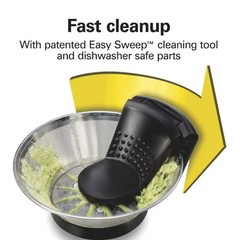 Hamilton Beach Easy Clean Juicer, Juice Extractor, Easy Sweep Cleaning Tool