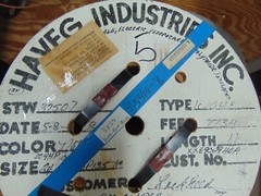 Vintage 10 feet 24 AWG Shielded Silver plated copper Kapton Wire 3 Twisted SPC