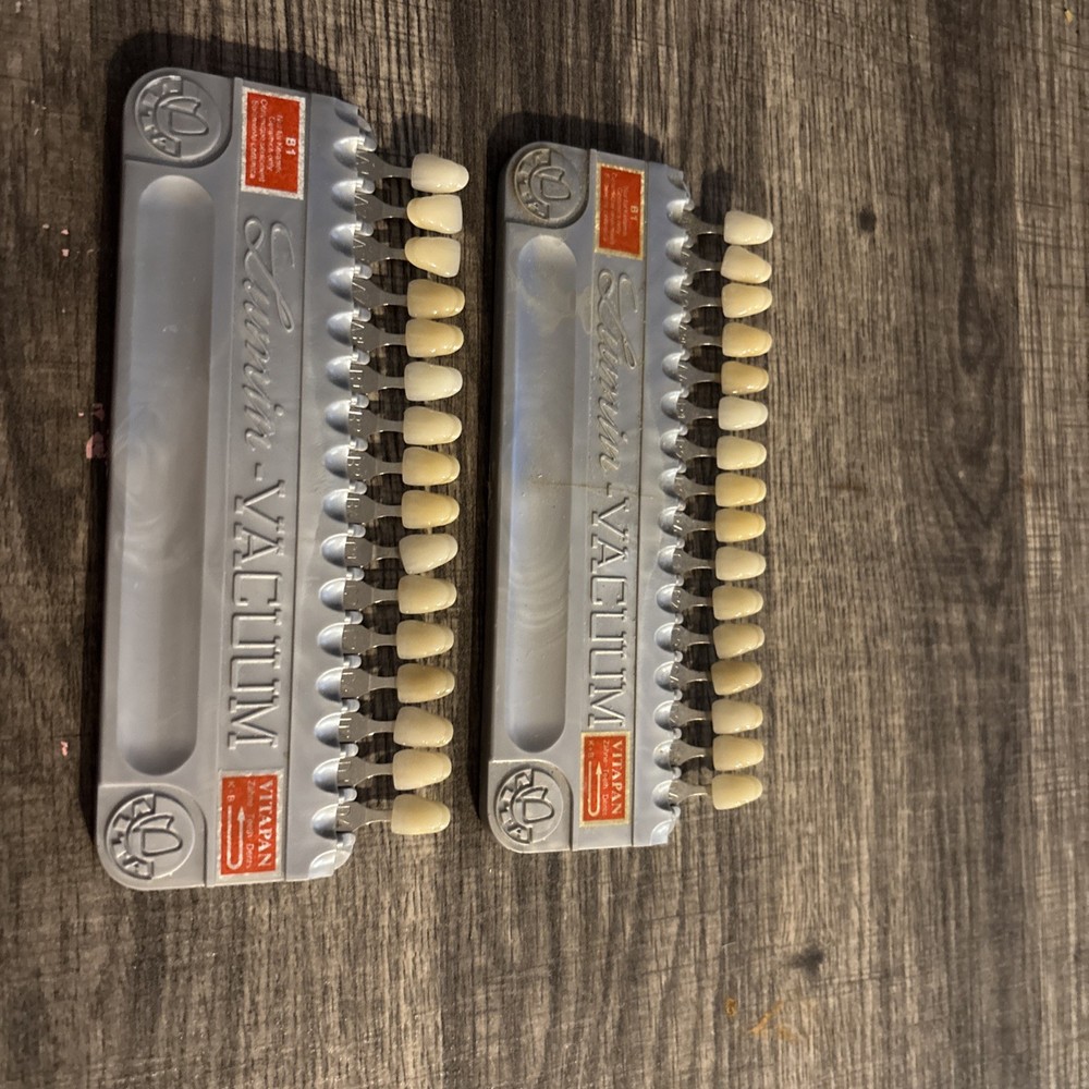 2 VITALUMIN SHADE GUIDE DENTAL DENTURE & CROWNS POPULAR COMPLETE VITA, GERMANY