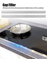 304 Brushed Stainless Steel Trim Strips for Home Kitchen Tools, 1 x 30Inch