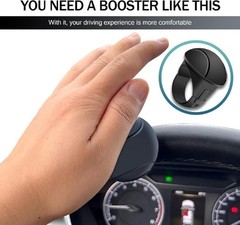 Universal Car Steering Wheel Booster Handle, 360-Degree Rotating Anti-Slip Silic