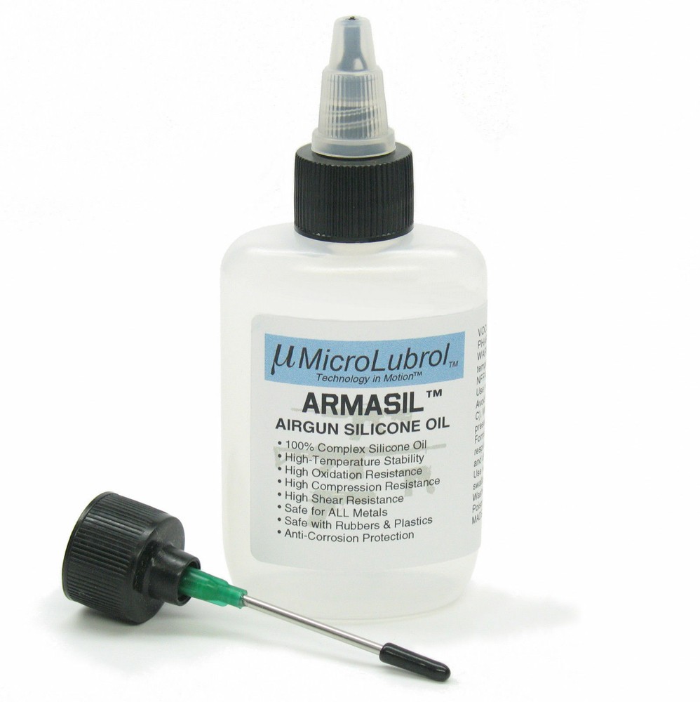 MICROLUBROL ARMASIL™ High-Perf 100% Silicone Oil for Airsoft Airgun Air Gun 2 oz