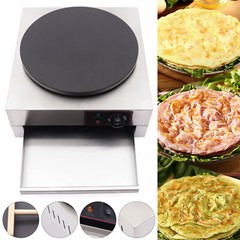 1700W 16″ Commercial Electric Crepe Maker Pancake Machine Big Hotplate Non Stick