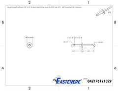 Large Flange Pop Rivets 5/32″ x 1/2″All Steel (5-8) Dome Head Qty 50