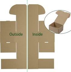 20 Pack Small Brown Corrugated Shipping Boxes – Easy Assemble, Durable & Eco-…