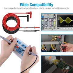 1Pair of Multimeter Voltmeter Test Probe Leads for Meter Electrical 1000V