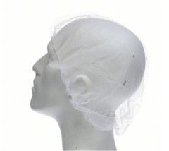 100Pack Condor White Hairnets Large 24″ – Durable Polyester