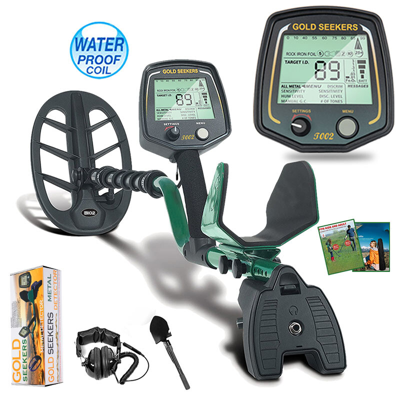 Metal Detector with 11″ Concentric Search Coil, 3 Accessories & 5 Year Warranty